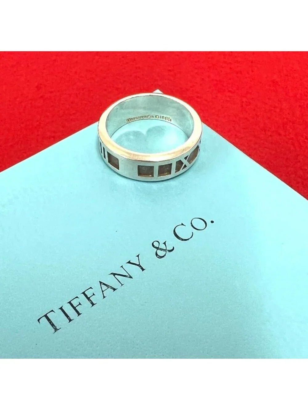 Tiffany & Co Vintage Atlas Ring 925 Sterling Silver